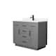 Option Dark Gray, Black Trim,Carrara Cultured Marble Top