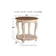 preview thumbnail 4 of 3, Realyn End Table - White/Brown