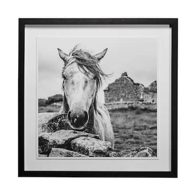 Ireland Black & White Framed Art Print