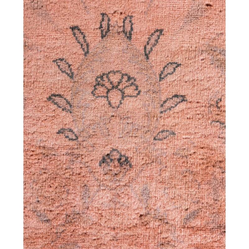 Overdyed One-of-a-Kind Hand-Knotted Area Rug - Pink - 4' 2" x 6' 1"