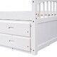 preview thumbnail 16 of 16, Twin Bed Frame with Storage Drawers, Pine Wood