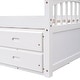 preview thumbnail 32 of 39, Twin Bed with Storage, Twin Size Daybed with 6 Drawers, Wood Storage Bed Frame, Twin Size Platform Bedframe, Solid Wood Bedframe