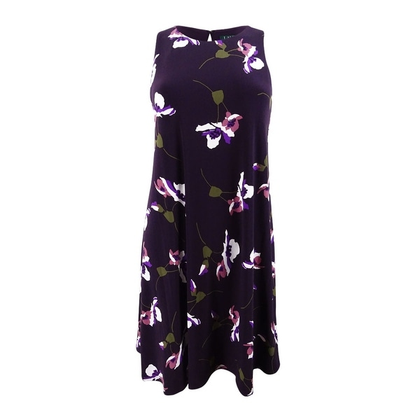 ralph lauren floral print jersey dress