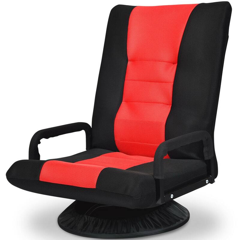 Gymax Gaming Floor Chair Folding Lazy Sofa 6-Position Adjustable - See Details