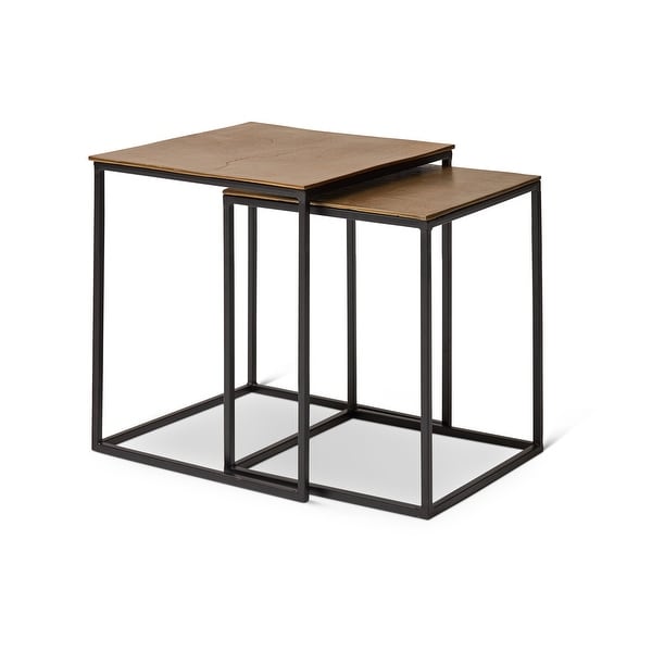 Abner Nesting End Table - 18" x 18" x 18" Tall. Opens flyout.