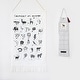 preview thumbnail 2 of 1, Wee Gallery Printed Tapestry - Animal Alphabet in French