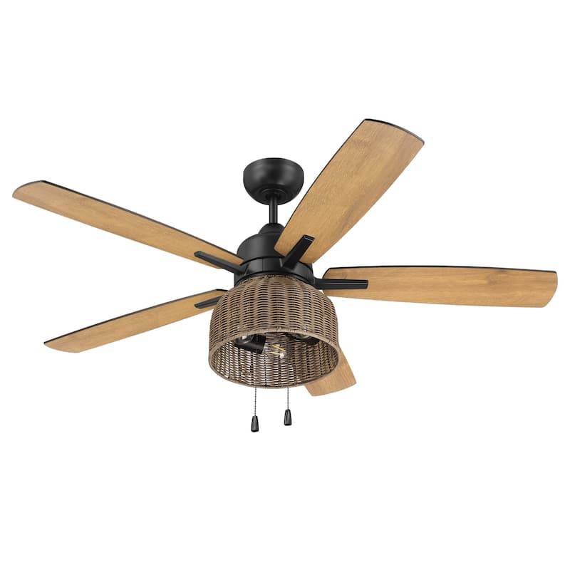 Craftmade WVN525 Woven 52" 5 Blade Indoor / Outdoor LED Ceiling Fan