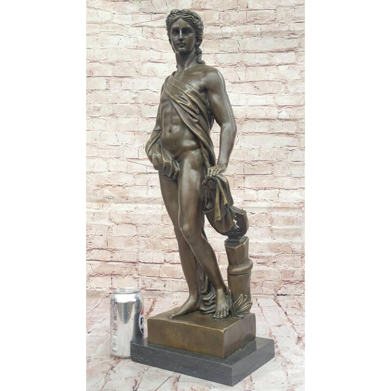 Apollo - Greek Roman God Of The Sun, Light, Music, Poetry - Hot Cast Bronze Sculpture