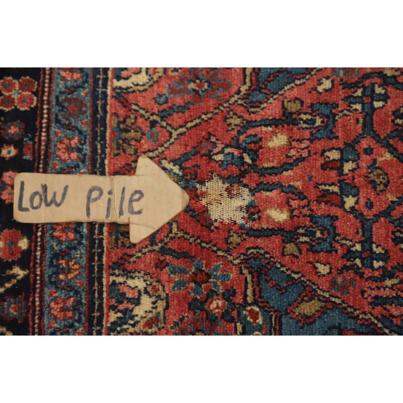 Hand Knotted Oriental 100% Wool Carpet Traditional Floral Oranges & Rust Malayer Area Rug - 13' 5'' X 11' 1''