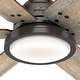 preview thumbnail 5 of 40, Hunter 60" Warrant Ceiling Fan with LED Light, Wall Control - Windmill - Farmhouse, Industrial, Contemporary - ENERGY STAR