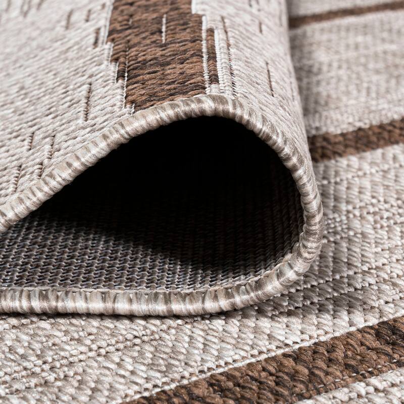 JONATHAN Y Andratx Berber Stripe Indoor/Outdoor Area Rug