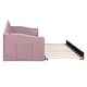 preview thumbnail 33 of 35, Elegant design,Twin size Upholstered Daybed with Trundle ,Velvet Sofabed with USB Charging Ports,No Box-spring Needed