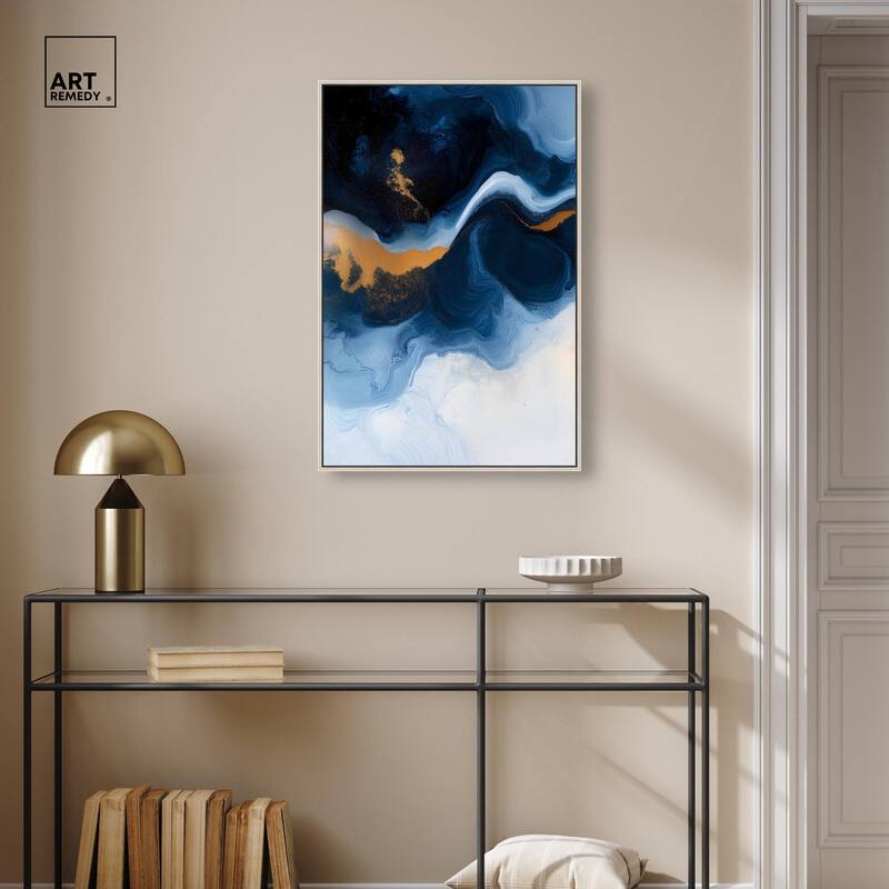 Blue Deep I Canvas by Art Remedy