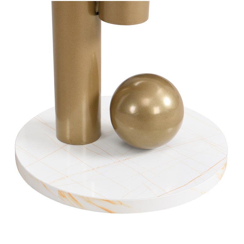 Modern Nesting Golden Coffee Table Set of 2