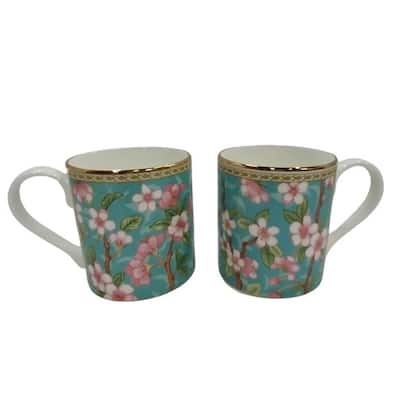 Roy Kirkham LARCH MUG-CHER.BLOSSOM - Set of 6 Bone China Made in England