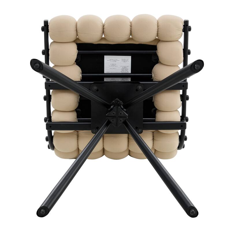 Velvet Accent Dining Chair with Metal Legs Modern Upholstered Armless Chair, Set of 2