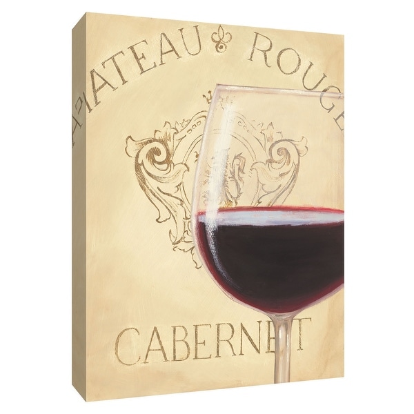 PTM Images 9-154507 PTM Canvas Collection 10" x 8" - "Chateau Nouveau Element IX" Giclee Wine Art Print on Canvas