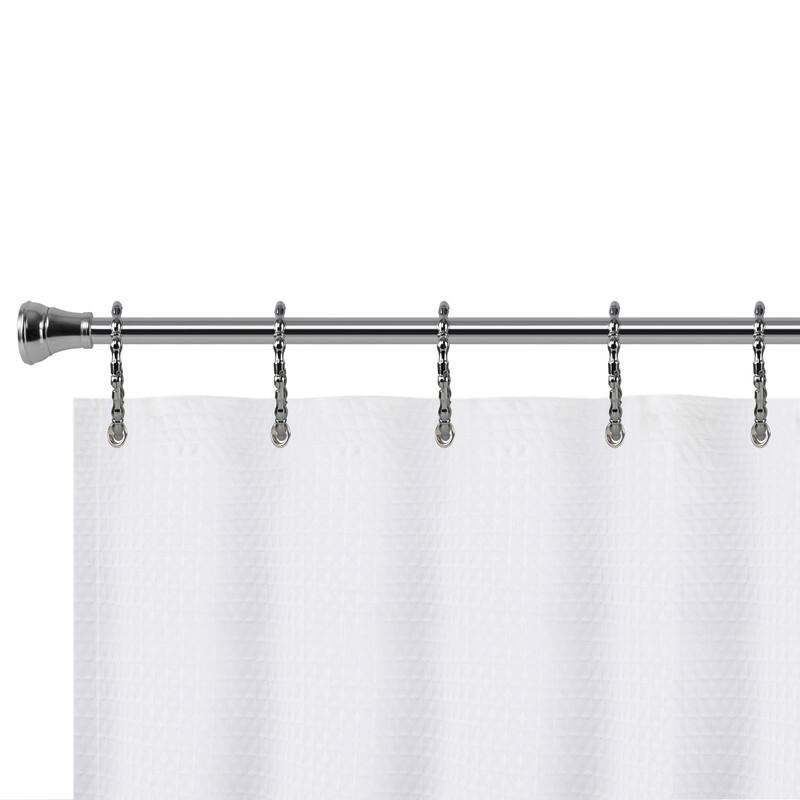 Utopia Alley Shower Rings, Oval Shape Shower Curtain Rings for Bathroom, Rustproof Zinc Shower Curtain Hooks Rings, Set of 12