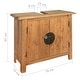 preview thumbnail 9 of 8, vidaXL Bathroom Vanity Cabinet Solid Pinewood 27.6"x12.6"x24.8"
