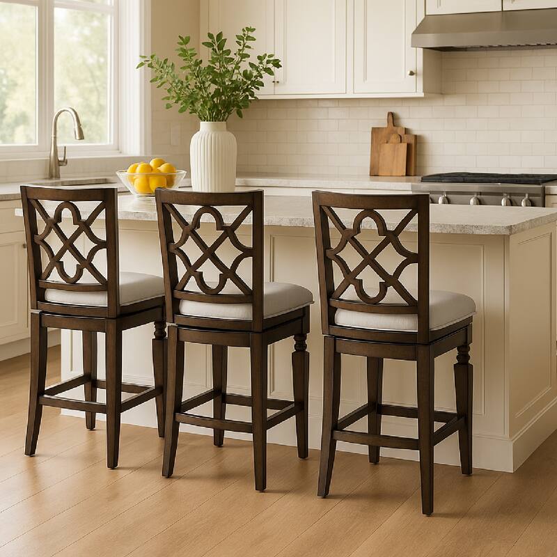 Maven Lane 26" Highland Swivel Counter Height Kitchen Stool