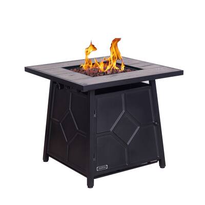 Propane Gas Fire Pit Table With Steel lid