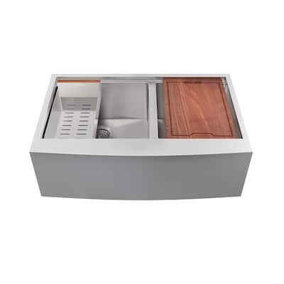 Swiss Madison SM-KS785 Rivage 33" Farmhouse Double Basin Stainless