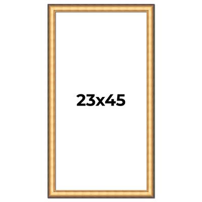 23x45 Frame Gold Plein Aire Solid Wood Picture Frame Width 2 Inches |