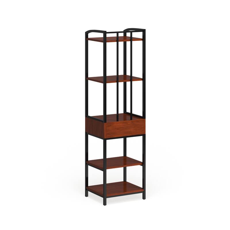 Distressed Oak Media Tower