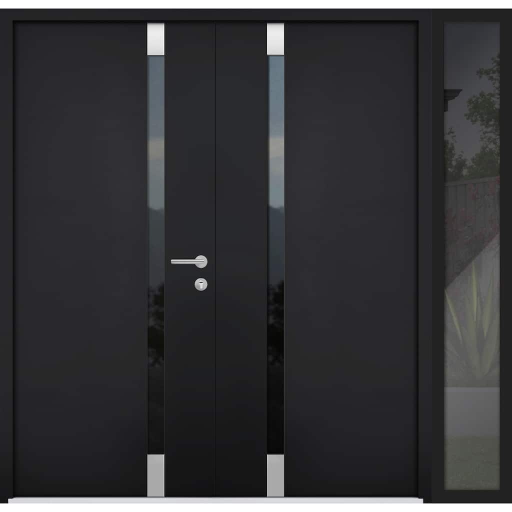 VDOMDOORS | Front Door Exterior Door | Fiberglass | Door Slab | 18x80, Black