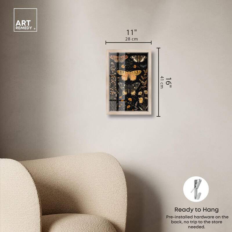 Winged Visitors II Shadowbox by Art Remedy