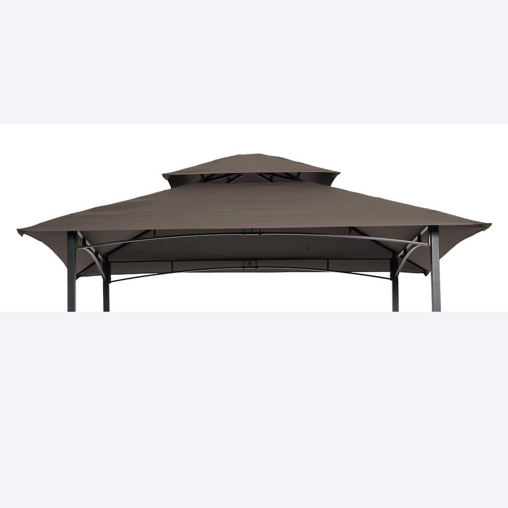 8x5ft BBQ Grill Gazebo Replacement Canopy with UV Protection