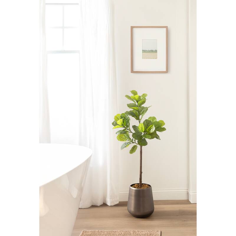 Kate and Laurel Fidmont Faux Fiddle Fig Tree