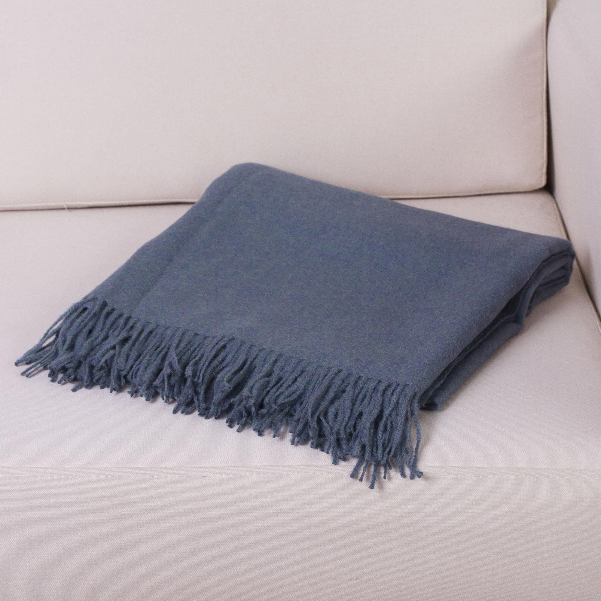 Steel blue throw blanket hot sale