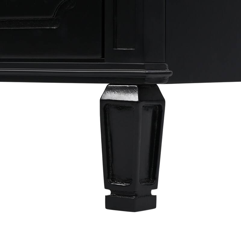 Roomfitters 30" Vintage Style Bathroom Vanity with Ceramic Sink, Customizable Storage Drawer and Soft-Close Door