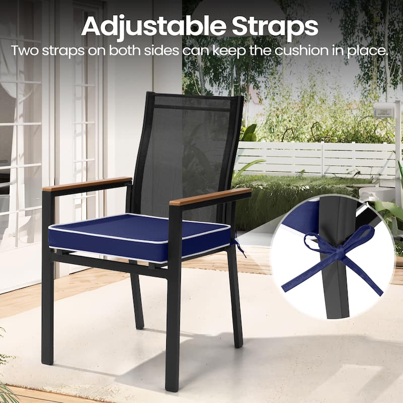 VredHom 17''/18.8'' Square Outdoor Chair Pad (Set of 2/4)