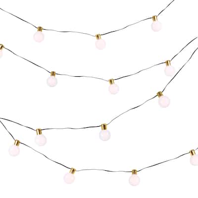 White and Gold Light String - N/A