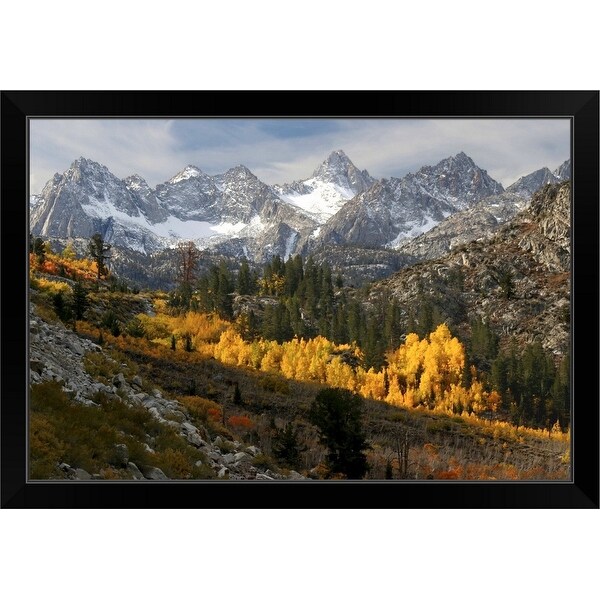 "Autumn in the Sierra Nevada" Black Framed Print