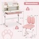 preview thumbnail 14 of 16, Height Adjustable Children School Home Study Table and Chair Set with Tilted Desktop for 3-12 Years Old