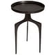 preview thumbnail 1 of 1, 25" Black Style Solid Round Accent Table