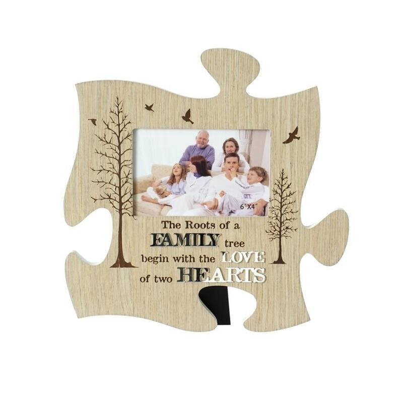 Puzzle Piece With Text -Family Love Photo Frame