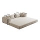 preview thumbnail 9 of 7, Anmytek Chenille Convertible Sleeper Sofa Bed - With Cylindrical Pillow & Side Pocket
