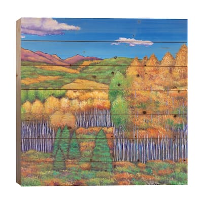 Before The Snowfall Print On Wood by Johnathan Harris - Multi-Color