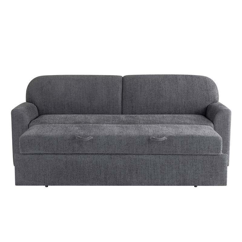 Serta Whitmore Convertible Sofa in Boucle Fabric