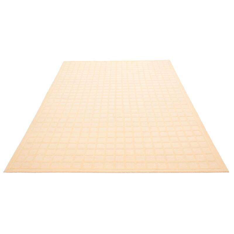 ECARPETGALLERY Hand-knotted Kathmandu Cream Wool Rug - 10'0 x 14'0