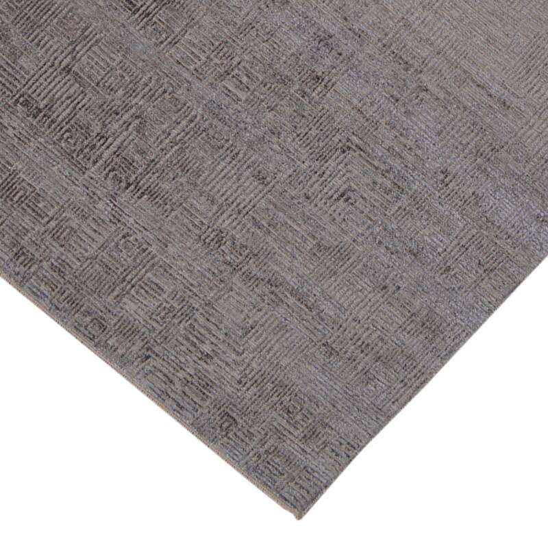 Quartz Desoto Modern & Contemporary Geometric Hand-Knotted Area Rug