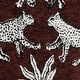 preview thumbnail 19 of 17, Dex Leopard Pattern Jacquard Upholstered Round Ottoman