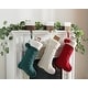 preview thumbnail 1 of 0, SAFAVIEH Holiday Cinnamon Hanging Knit Pom-Pom Stocking (Set of 3) - 12" W x 20" L