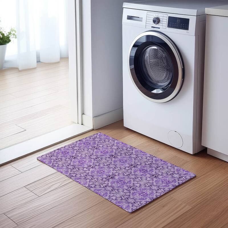 Machine Washable Indoor/ Outdoor Chantille Traditional Medallions Rug