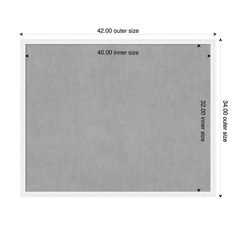 Amanti Art Bethany Black Framed - 42 x 34 in - Bethany White