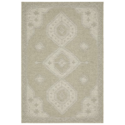 Vista Home Tangelo Boho Medallions Beige/ Black Ultimate Performance Area Rug.